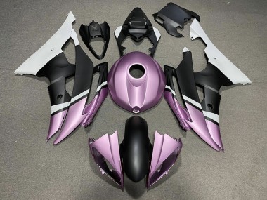2008-2016 Matt Schwarz & Hellviolett Yamaha R6 Motorrad Verkleidung