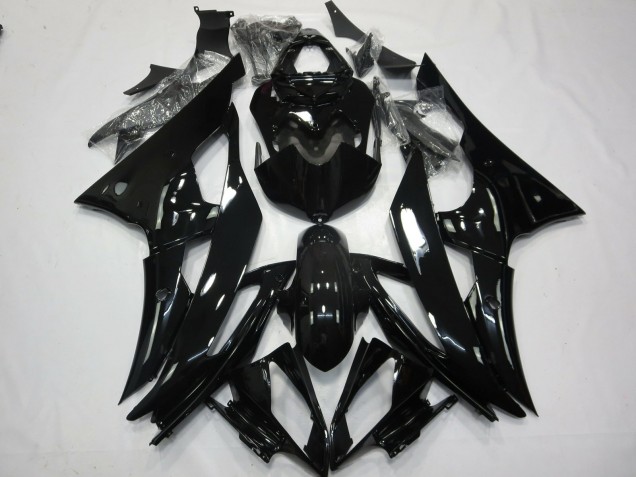 2008-2016 Nr 2 Glänzendes Schwarz Yamaha R6 Motorrad Verkleidung 2008-2016 Nr 2 Glänzendes Schwarz Yamaha R6 Motorrad Verkleidung