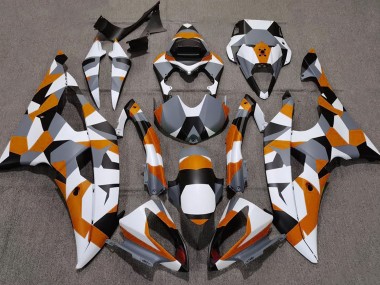 2008-2016 Orange Tarnung Einfarbig Yamaha R6 Motorrad Verkleidung