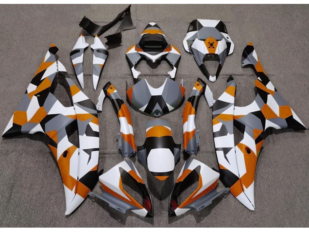 2008-2016 Orange Tarnung Einfarbig Yamaha R6 Motorrad Verkleidung 2008-2016 Orange Tarnung Einfarbig Yamaha R6 Motorrad Verkleidung