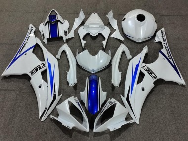 2008-2016 Perlweiß & Blau Yamaha R6 Motorrad Verkleidung