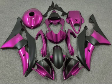 2008-2016 Pink & Matt Schwarz Yamaha R6 Motorrad Verkleidung