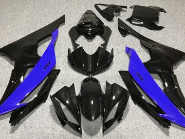 2008-2016 Schwarz Glänzend & Blau Yamaha R6 Motorrad Verkleidung