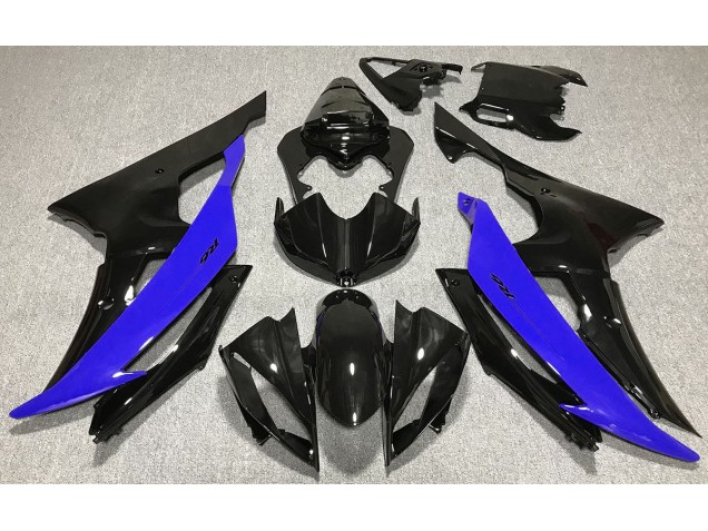 2008-2016 Schwarz Glänzend & Blau Yamaha R6 Motorrad Verkleidung 2008-2016 Schwarz Glänzend & Blau Yamaha R6 Motorrad Verkleidung