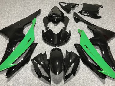 2008-2016 Schwarz Glänzend & Grün Yamaha R6 Motorrad Verkleidung