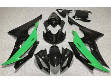 2008-2016 Schwarz Glänzend & Grün Yamaha R6 Motorrad Verkleidung