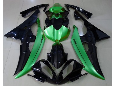 2008-2016 Schwarz Glänzend & Hellgrün Yamaha R6 Motorrad Verkleidung