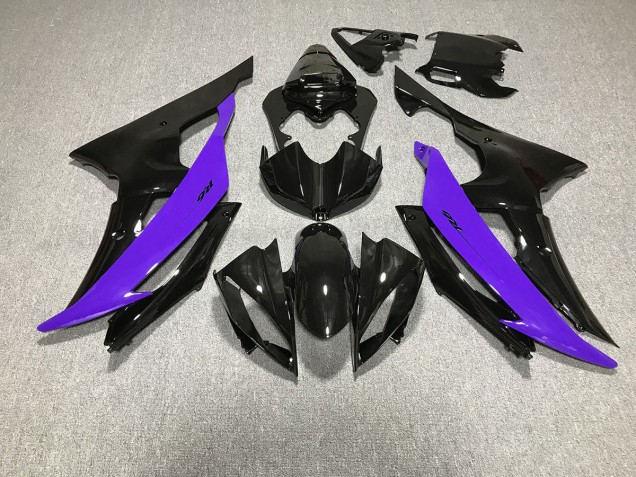 2008-2016 Schwarz Glänzend & Lila Yamaha R6 Motorrad Verkleidung 2008-2016 Schwarz Glänzend & Lila Yamaha R6 Motorrad Verkleidung
