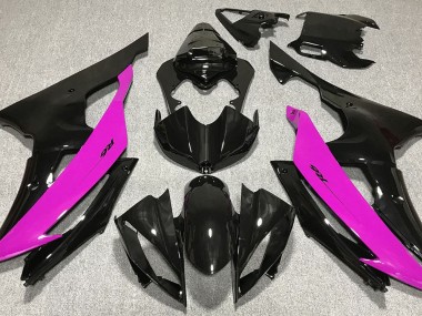 2008-2016 Schwarz Glänzend & Pink Yamaha R6 Motorrad Verkleidung