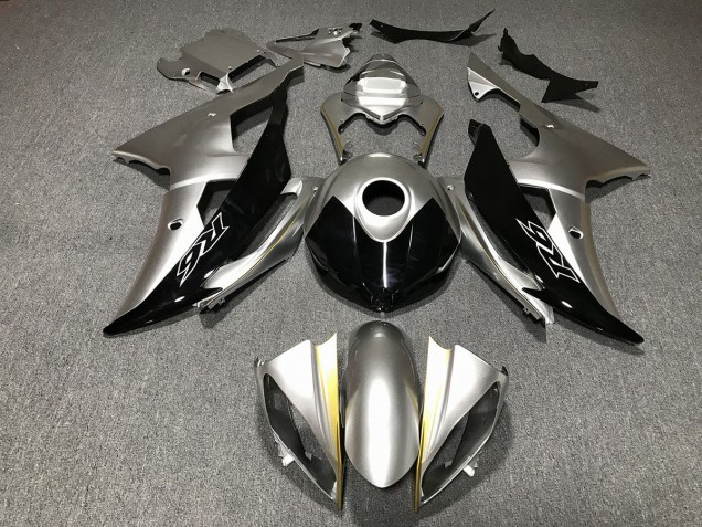 2008-2016 Silber & Schwarz Custom Yamaha R6 Motorrad Verkleidung 2008-2016 Silber & Schwarz Custom Yamaha R6 Motorrad Verkleidung