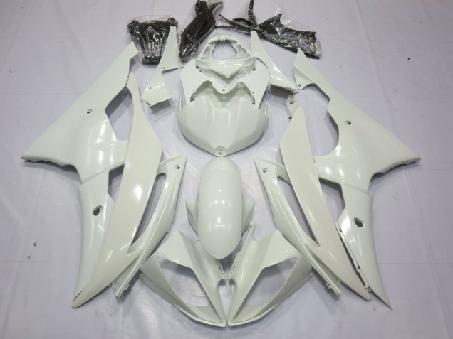 2008-2016 Vollglanz Weiß Yamaha R6 Motorrad Verkleidung