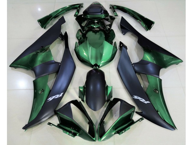 2008-2016 Waldgrün & Matt Schwarz Yamaha R6 Motorrad Verkleidung