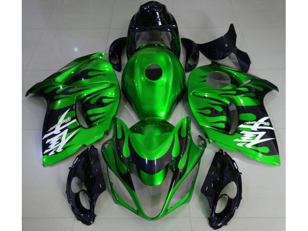 2008-2020 Glänzend Grün & Schwarz Suzuki GSXR 1300 Motorrad Verkleidung 2008-2020 Glänzend Grün & Schwarz Suzuki GSXR 1300 Motorrad Verkleidung