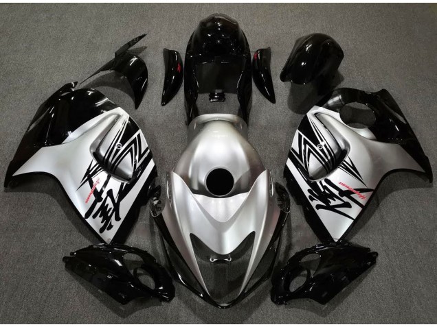 2008-2020 Glänzendes Schwarz & Silberdesign Suzuki GSXR 1300 Motorrad Verkleidung 2008-2020 Glänzendes Schwarz & Silberdesign Suzuki GSXR 1300 Motorrad Verkleidung