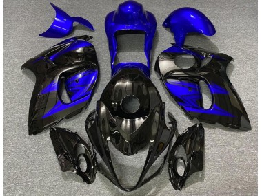 2008-2020 Glänzendes Schwarz & Tiefes Blau Suzuki GSXR 1300 Motorrad Verkleidung