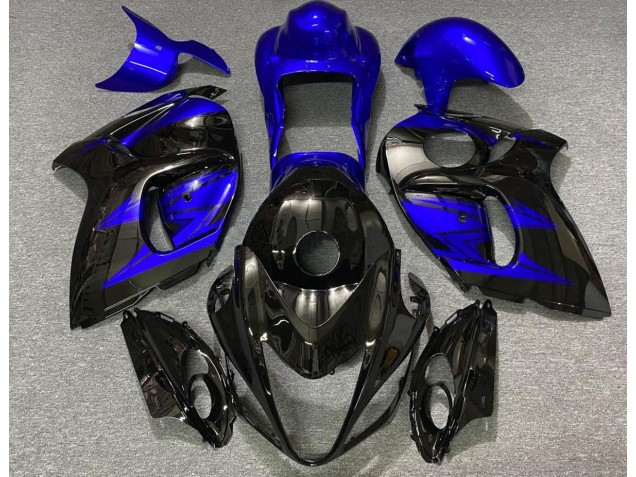 2008-2020 Glänzendes Schwarz & Tiefes Blau Suzuki GSXR 1300 Motorrad Verkleidung 2008-2020 Glänzendes Schwarz & Tiefes Blau Suzuki GSXR 1300 Motorrad Verkleidung