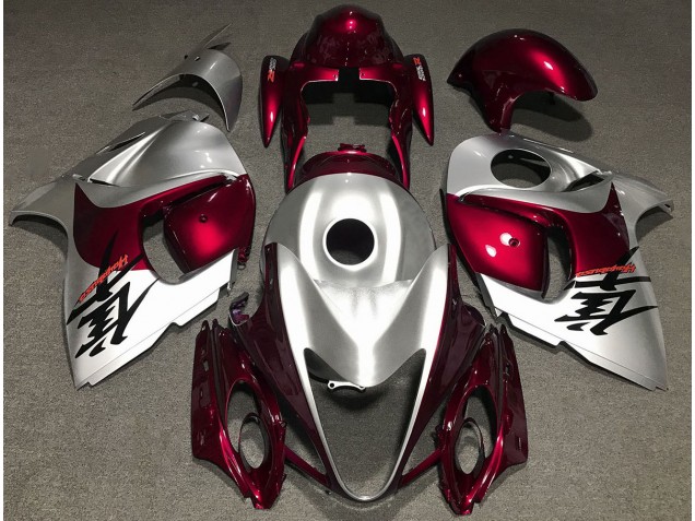 2008-2020 Rot Glänzend & Silber Suzuki GSXR 1300 Motorrad Verkleidung 2008-2020 Rot Glänzend & Silber Suzuki GSXR 1300 Motorrad Verkleidung