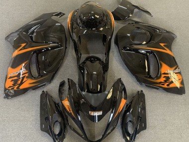 2008-2020 Schwarz Glänzend & Orange Suzuki GSXR 1300 Motorrad Verkleidung