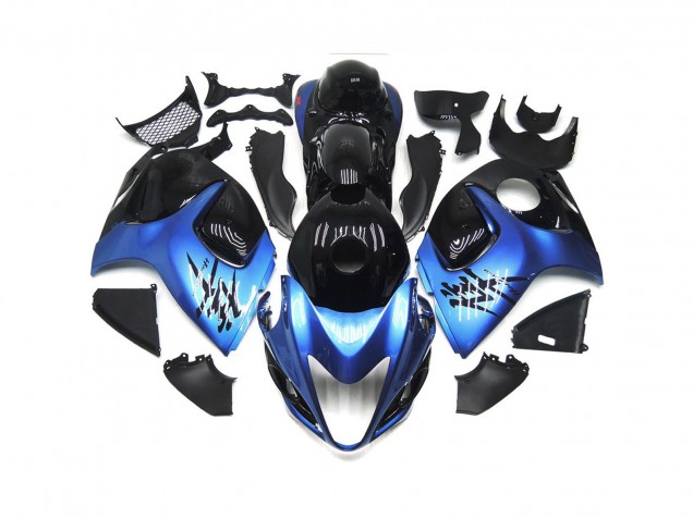 2008-2020 Tiefes Blau Mit Schwarz Benutzerdefiniert Suzuki GSXR 1300 Motorrad Verkleidung 2008-2020 Tiefes Blau Mit Schwarz Benutzerdefiniert Suzuki GSXR 1300 Motorrad Verkleidung