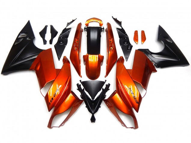 2009-2011 Gebranntes Orange Kawasaki Ninja 650R Motorrad Verkleidung 2009-2011 Gebranntes Orange Kawasaki Ninja 650R Motorrad Verkleidung