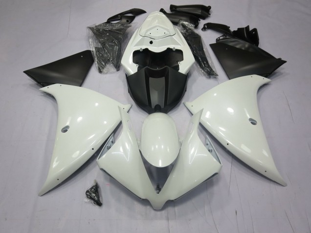 2009-2011 Glänzend Weiß Yamaha R1 Motorrad Verkleidung