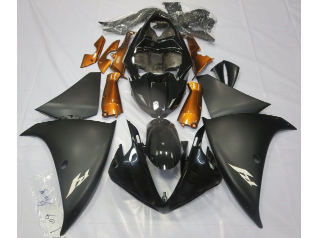 2009-2011 Matt Schwarz & Orange Yamaha R1 Motorrad Verkleidung 2009-2011 Matt Schwarz & Orange Yamaha R1 Motorrad Verkleidung