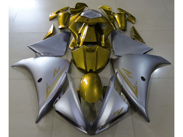 2009-2011 Matt Silber & Gold Yamaha R1 Motorrad Verkleidung 2009-2011 Matt Silber & Gold Yamaha R1 Motorrad Verkleidung