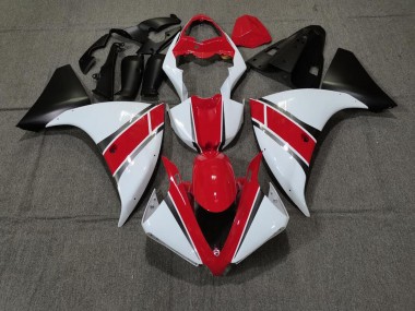 2009-2011 Rot Weiß Yamaha R1 Motorrad Verkleidung