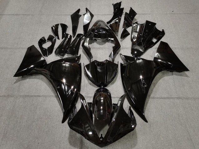2009-2011 Schlichte Schwarz Glänzend Yamaha R1 Motorrad Verkleidung 2009-2011 Schlichte Schwarz Glänzend Yamaha R1 Motorrad Verkleidung