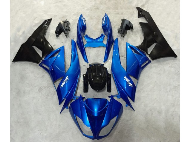 2009-2012 Blau & Schwarz Ninja Kawasaki ZX6R Motorrad Verkleidung 2009-2012 Blau & Schwarz Ninja Kawasaki ZX6R Motorrad Verkleidung