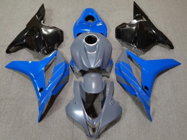 2009-2012 Doppelblau Auf Grau Honda CBR600RR Motorrad Verkleidung