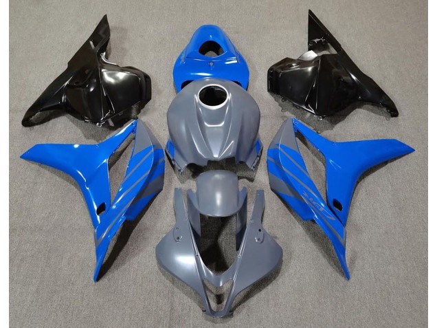 2009-2012 Doppelblau Auf Grau Honda CBR600RR Motorrad Verkleidung 2009-2012 Doppelblau Auf Grau Honda CBR600RR Motorrad Verkleidung