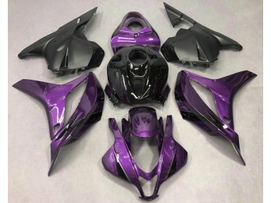 2009-2012 Dunkelviolett Mit Schwarz Honda CBR600RR Motorrad Verkleidung