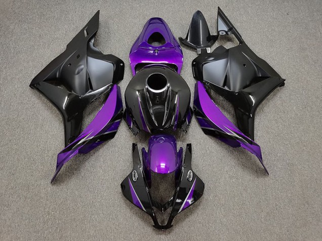 2009-2012 Glanz Lila & Schwarz Honda CBR600RR Motorrad Verkleidung 2009-2012 Glanz Lila & Schwarz Honda CBR600RR Motorrad Verkleidung