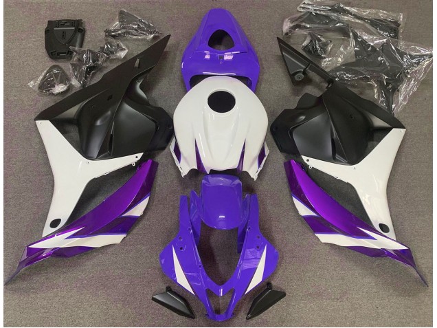 2009-2012 Glanz Lila Weiß & Violett Honda CBR600RR Motorrad Verkleidung 2009-2012 Glanz Lila Weiß & Violett Honda CBR600RR Motorrad Verkleidung