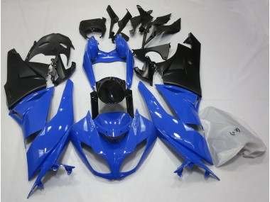 2009-2012 Glänzend Blau & Schwarz Kawasaki ZX6R Motorrad Verkleidung
