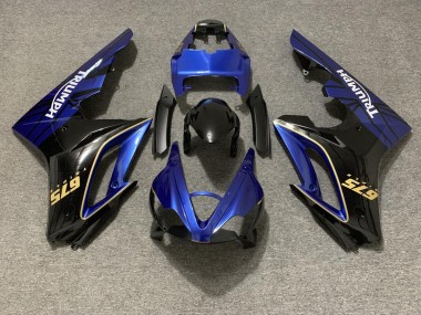2009-2012 Glänzend Blau & Schwarz Triumph Daytona 675 Motorrad Verkleidung