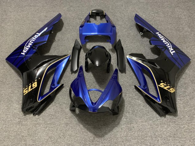 2009-2012 Glänzend Blau & Schwarz Triumph Daytona 675 Motorrad Verkleidung 2009-2012 Glänzend Blau & Schwarz Triumph Daytona 675 Motorrad Verkleidung