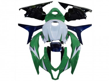 2009-2012 Glänzend Grün & Blau Honda CBR600RR Motorrad Verkleidung