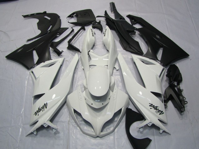 2009-2012 Glänzend Weiß Kawasaki ZX6R Motorrad Verkleidung 2009-2012 Glänzend Weiß Kawasaki ZX6R Motorrad Verkleidung