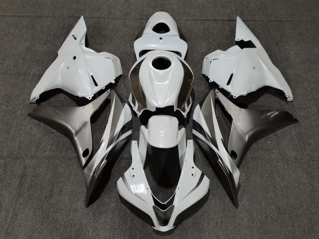 2009-2012 Glänzend Weiß & Silber Honda CBR600RR Motorrad Verkleidung 2009-2012 Glänzend Weiß & Silber Honda CBR600RR Motorrad Verkleidung