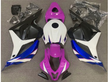 2009-2012 Glanzrosa Weiß & Blau Honda CBR600RR Motorrad Verkleidung