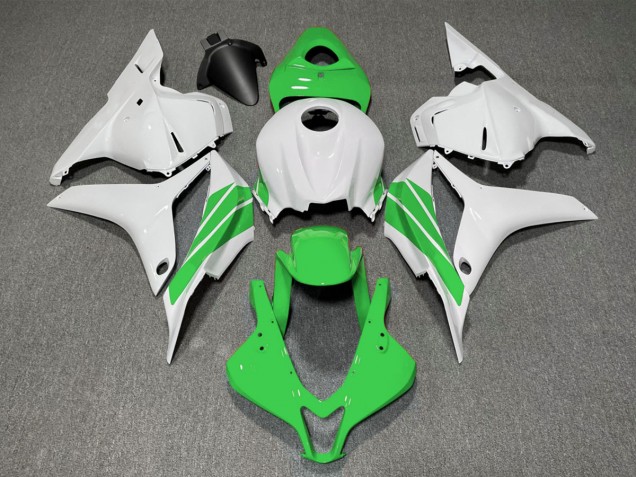 2009-2012 Grüner & Weißer Seitenstreifen Honda CBR600RR Motorrad Verkleidung