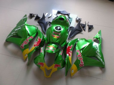 2009-2012 Grünrot Bull Honda CBR600RR Motorrad Verkleidung