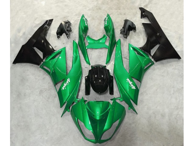 2009-2012 Kräftiges Grün Glänzend Kawasaki ZX6R Motorrad Verkleidung 2009-2012 Kräftiges Grün Glänzend Kawasaki ZX6R Motorrad Verkleidung
