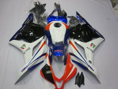 2009-2012 Orange & Blau Honda CBR600RR Motorrad Verkleidung