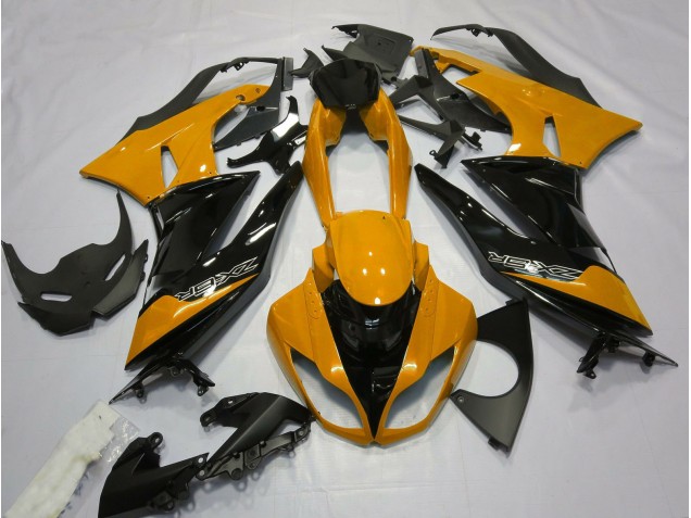 2009-2012 Orange Glänzend & Schwarz Kawasaki ZX6R Motorrad Verkleidung 2009-2012 Orange Glänzend & Schwarz Kawasaki ZX6R Motorrad Verkleidung