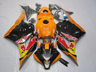 2009-2012 Orangerot Bull Honda CBR600RR Motorrad Verkleidung