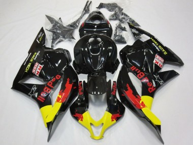 2009-2012 Rot Bull Schwarz Glänzend Honda CBR600RR Motorrad Verkleidung