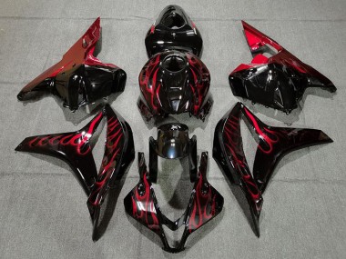2009-2012 Rot Flamme Honda CBR600RR Motorrad Verkleidung